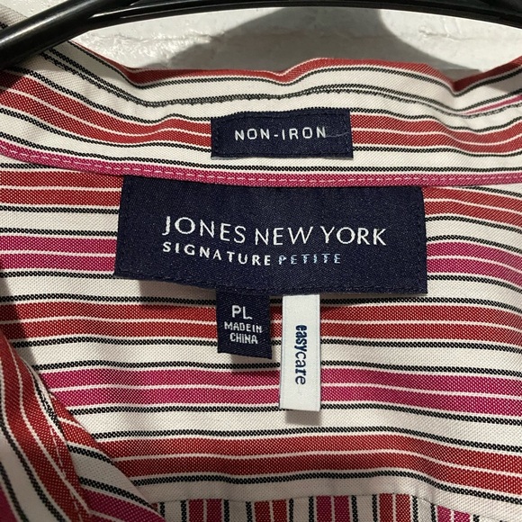 Jones New York Easy-Care Non-Iron Button Down Cotton Dress Shirt - Picture 9 of 9